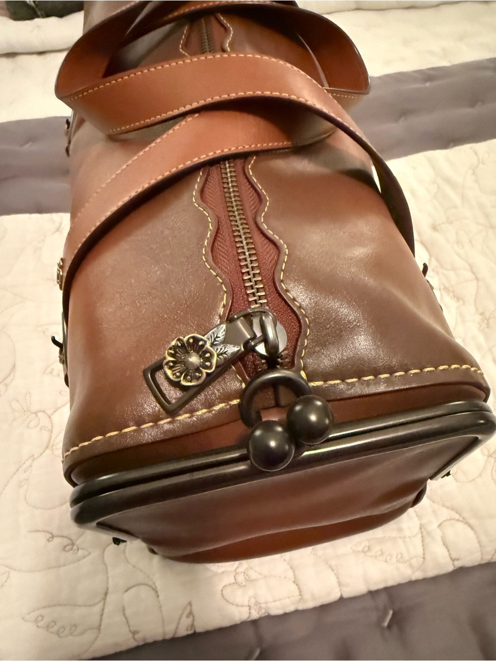 EUC Coach Mailbox Bag 1941 Saddle - Picture 5 of 15